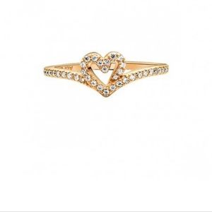 Pandora Timeless Wish Sparkling Heart Ring size 54